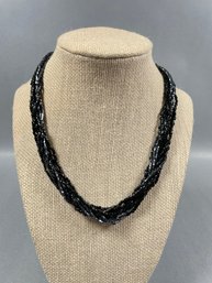 Vintage Beaded Twist Necklace