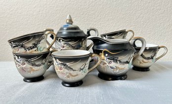 Vintage Dragonware Lithopane Tea Set
