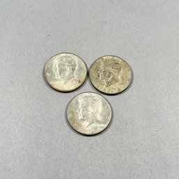 Three JFK Half Dollars 1969 And 1967