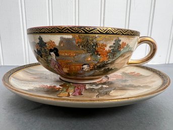 Vintage Asian Cup And Saucer