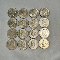 16 Ike Silver Dollars
