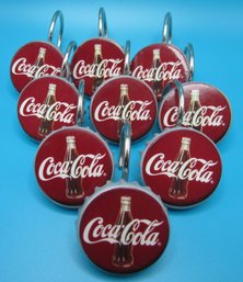 Coca Cola Curtain Holders (9) *local Pick Up Only*