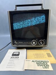 Vintage Sony Solid State TV-112.