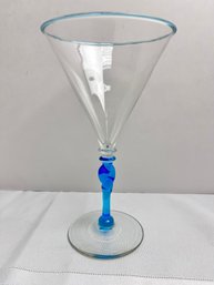 Vintage Carder Stueben Unsigned Goblet Celeste Blue-local Pickup