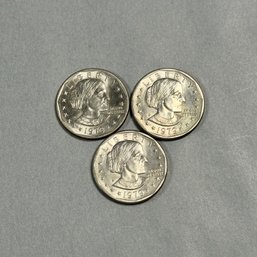 Three Susan B Anthony Dollar