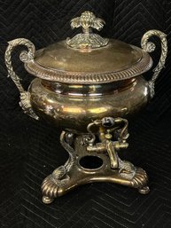 Vintage Silver Plate Tea Urn