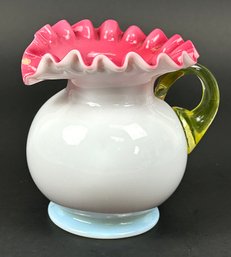 Vintage Small Ruffled Rim Cream Pitcher *Local Pickup Only*