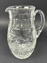 Vintage Cut And Etched Lead Crystal Water Pitcher *Local Pickup Only*