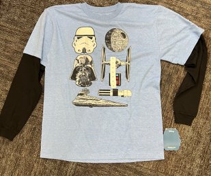 Star Wars XL Long Sleeve T Shirt With Tags.