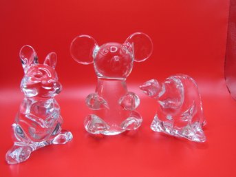 Balos Koala, Czech Rabbit & Murano Polar Bear Crystal Figurines (3) *local Pick Up Only*