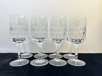 Peill Crystal Granada Water Goblet Set Of Eight  *Local Pickup Only*