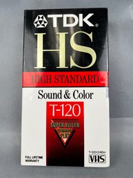 TDK HS 120 VHS Tape.