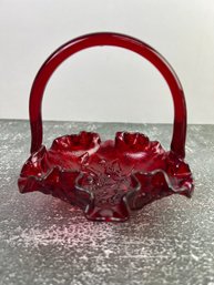 Fenton Ruby Red Basket