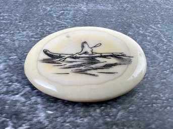 Vintage Alaskan Scrimshaw