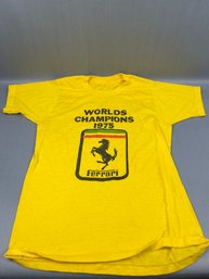 Vintage 1975 Ferrari Worlds Champion T Shirt