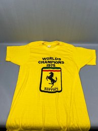 Vintage Medium 1975 World Champion Ferrari T Shirt