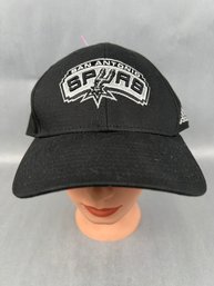 Adidas San Antonia Spurs Velcro Back Hat.