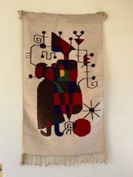 MCM Polish Wool Wall Hanging Abstract