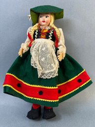 Vintage Made In Italy Cloth Maiden Doll.