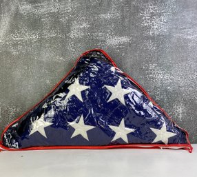 American Flag With Plastic Case