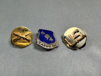 Three Military Pins