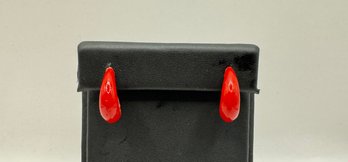 Red Pierced Earrings