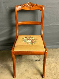Vintage Needlepoint Floral Style Chair *local Pick Up Only*