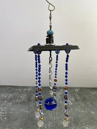 Hanging Glass And Crystals Decor With Cloisonn Beads