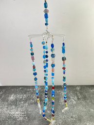 Hanging Glass Decor With Glass Beads