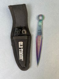 Throwing Knife And Mismatched Sheath.
