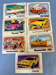 7 Goofy Car Cards From 1976.