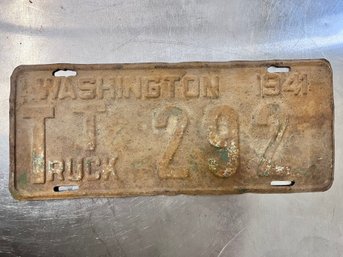 1941 Washington State Truck License.