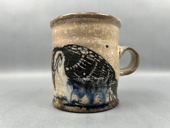 Studio Pottery Bird Mug