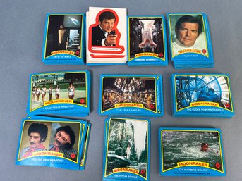 Lot Of Eon Productions 1979 Moonraker Cards And Stickers.