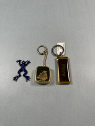 Three Vintage Keychains