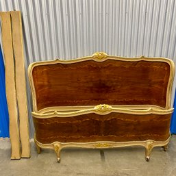 Inlaid Wood French Provincial Bed Frame