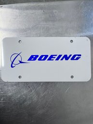 Boeing License Plate.