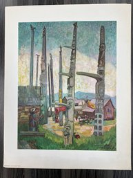 Emily Carr Print Kitseukla From The Vancouver Art Gallery.