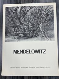1967 Poster Of Mendelowitz Exhibition At Stanford University.