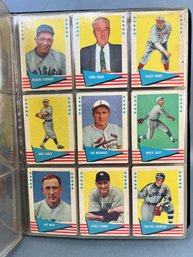 Folder Of Early 60s Baseball Cards And Some FHF Cards Of Old Players.