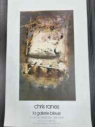 Poster For Chris Ranes Exhibition In Grenoble 1980.