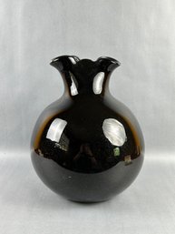 Large Hand Blown Glass Vase