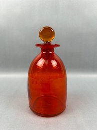 MCM Decanter Orange Jar