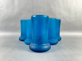 Six Crackle Glass MCM Glasses