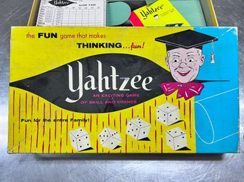 Yahtzee Game Missing Dice, Cup And Pencils.