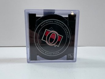 Ottawa Senators Official Game Puck