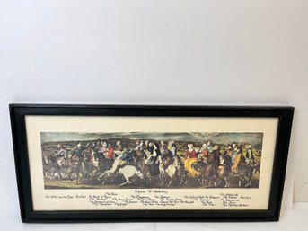 The Pilgrims To Canterbury Framed Print. *Local Pickup Only*