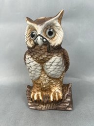 Porcelain Owl Vase.