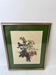 Framed French Floral Print. *Local Pickup Only*