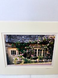 Signed And Framed Photo Of Rose Cottage, Cotswald England. *Local Pickup Only*